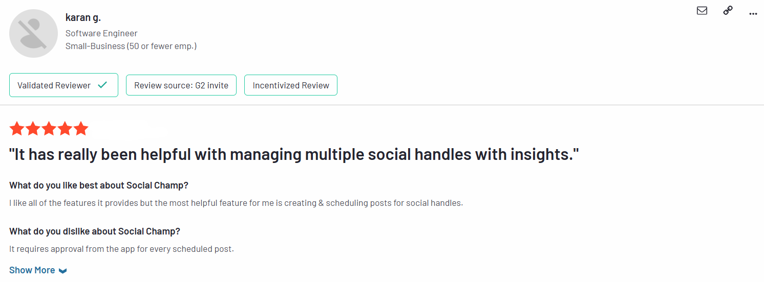 A Review on G2 for Social Champ