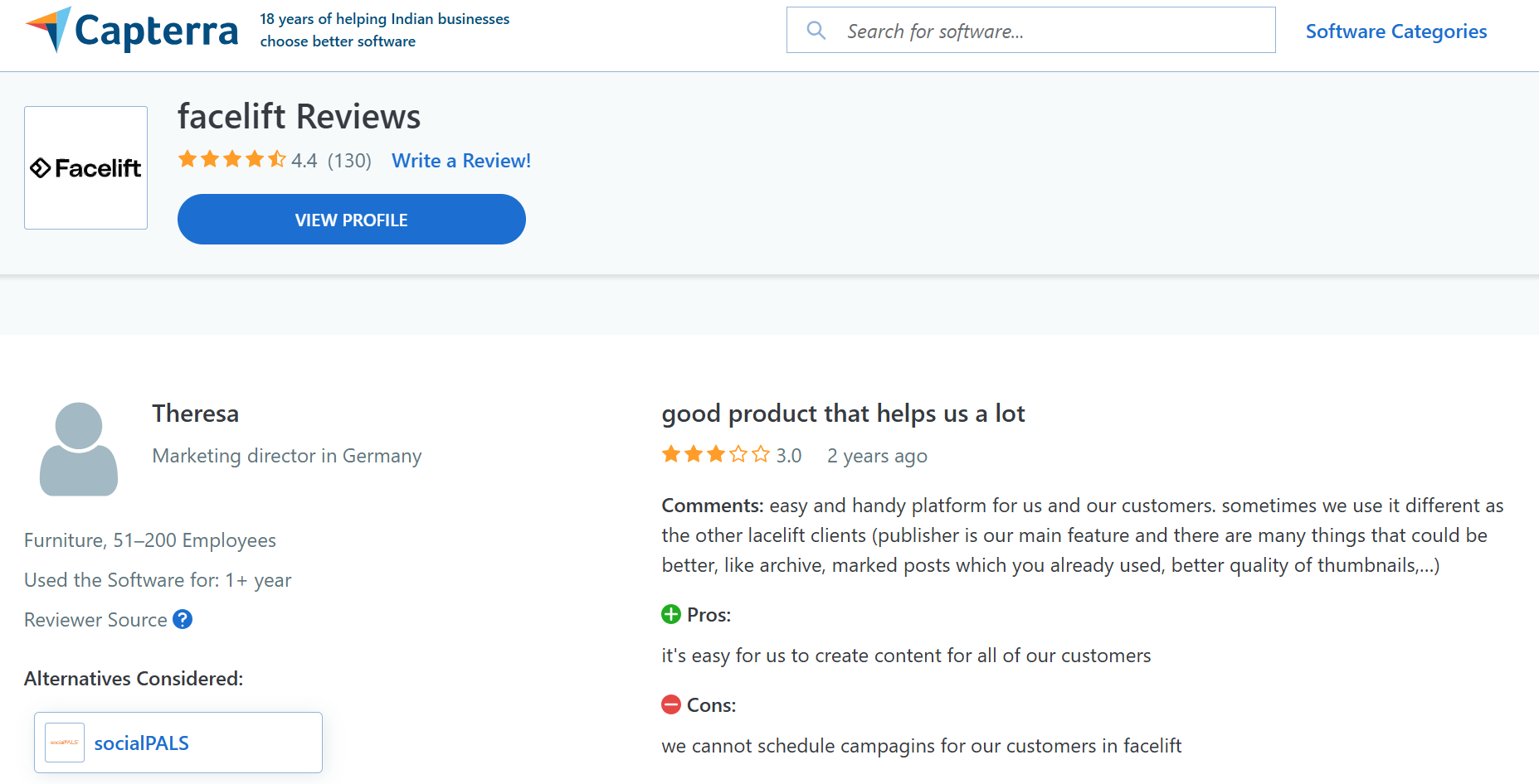 Facelift Tools Review By Theresa On Capterra