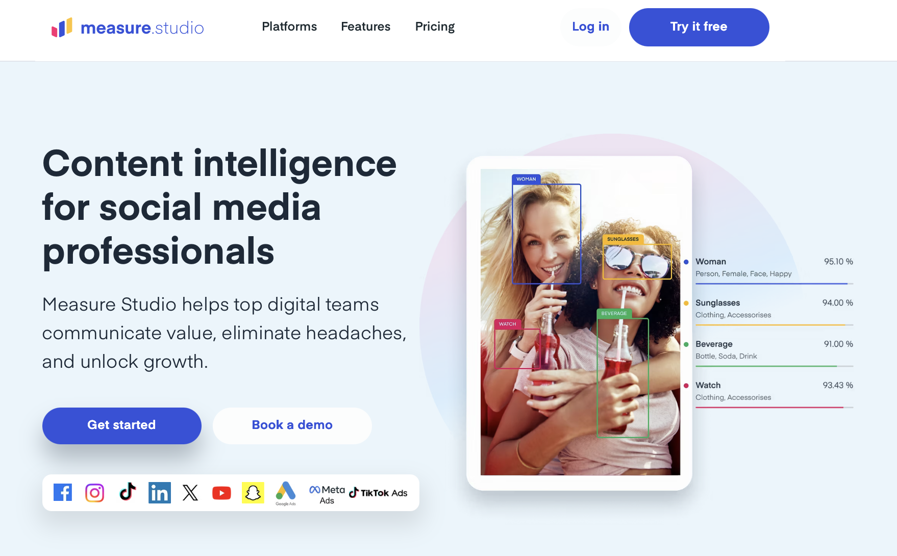 Measure Studio Homepage