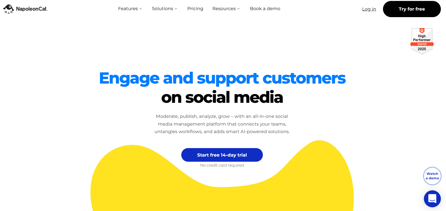 NapoleonCat's Landing Page