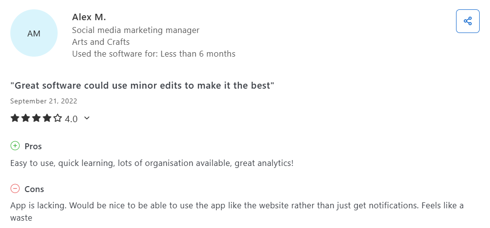A Pallyy User Highlighted Its App Performance