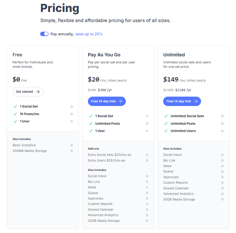 Pallyy Pricing Plans