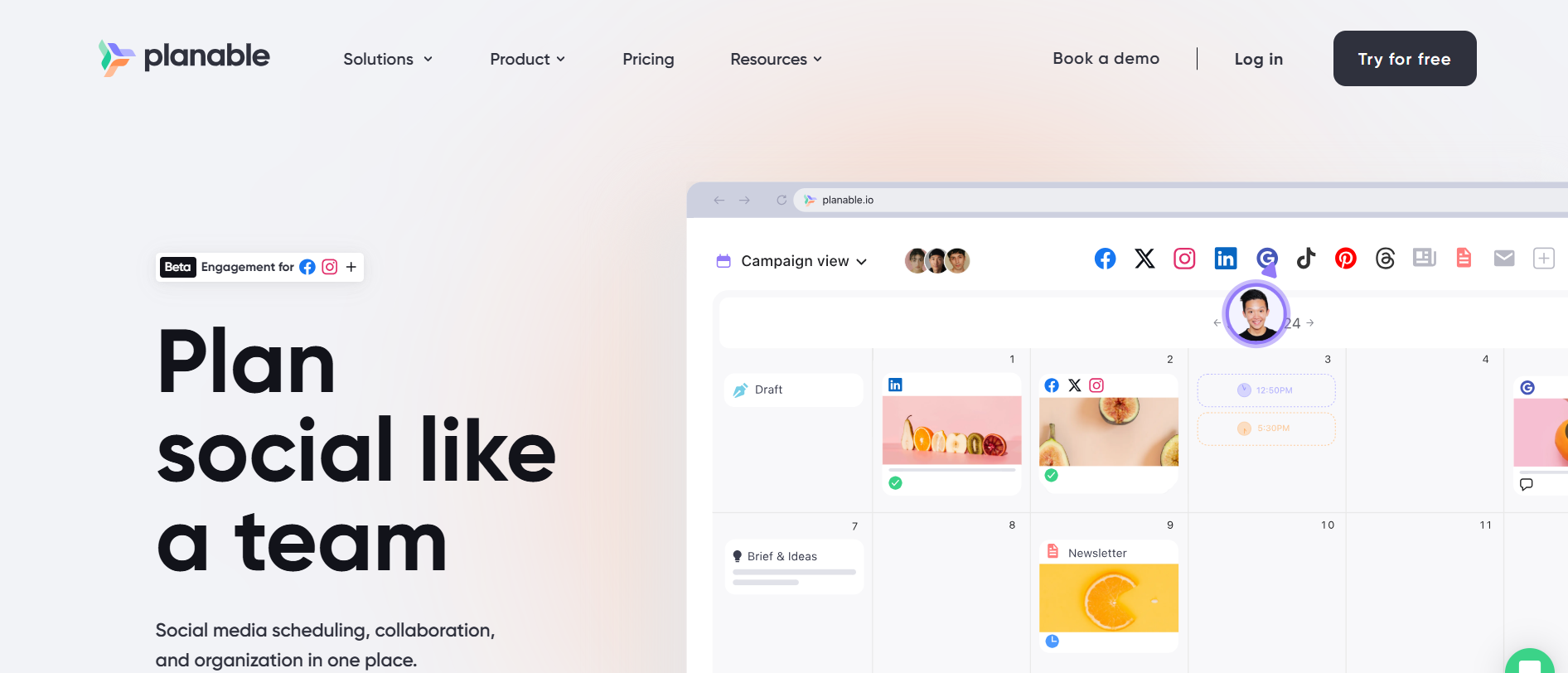 Planable's Homepage
