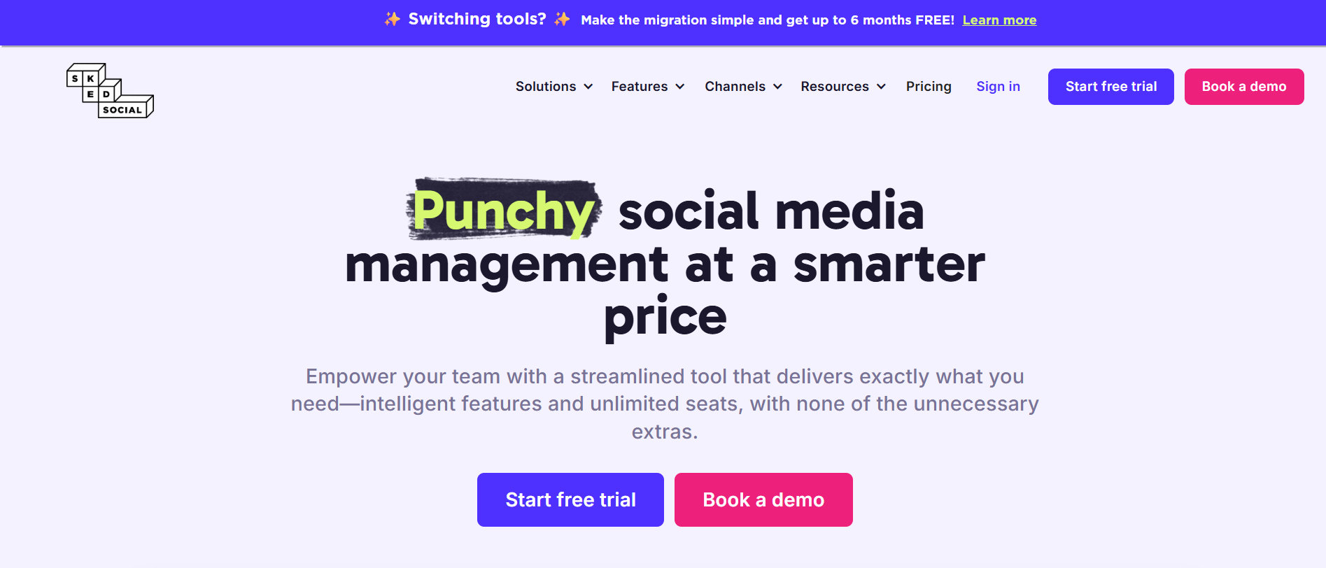 Sked Social's Homepage