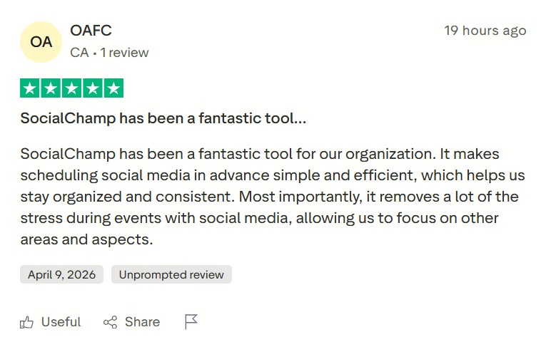 Vista Social Pricing 2026: Costs & Value Explained 8 A Review of Social Champ on Trustpilot
