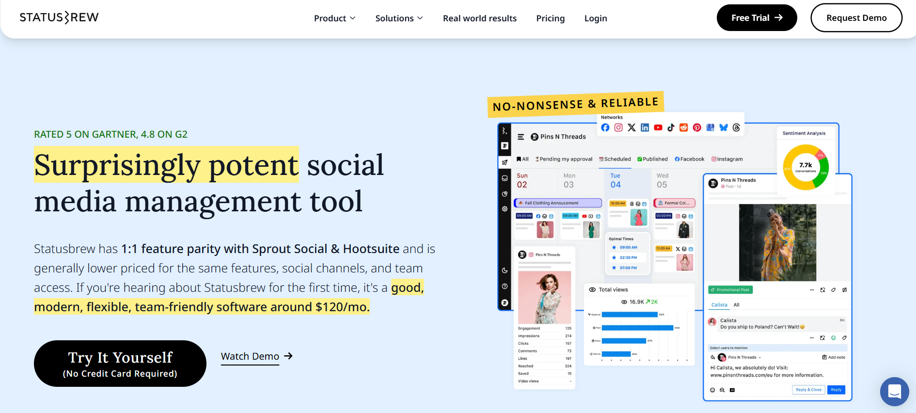 Statusbrew's Homepage