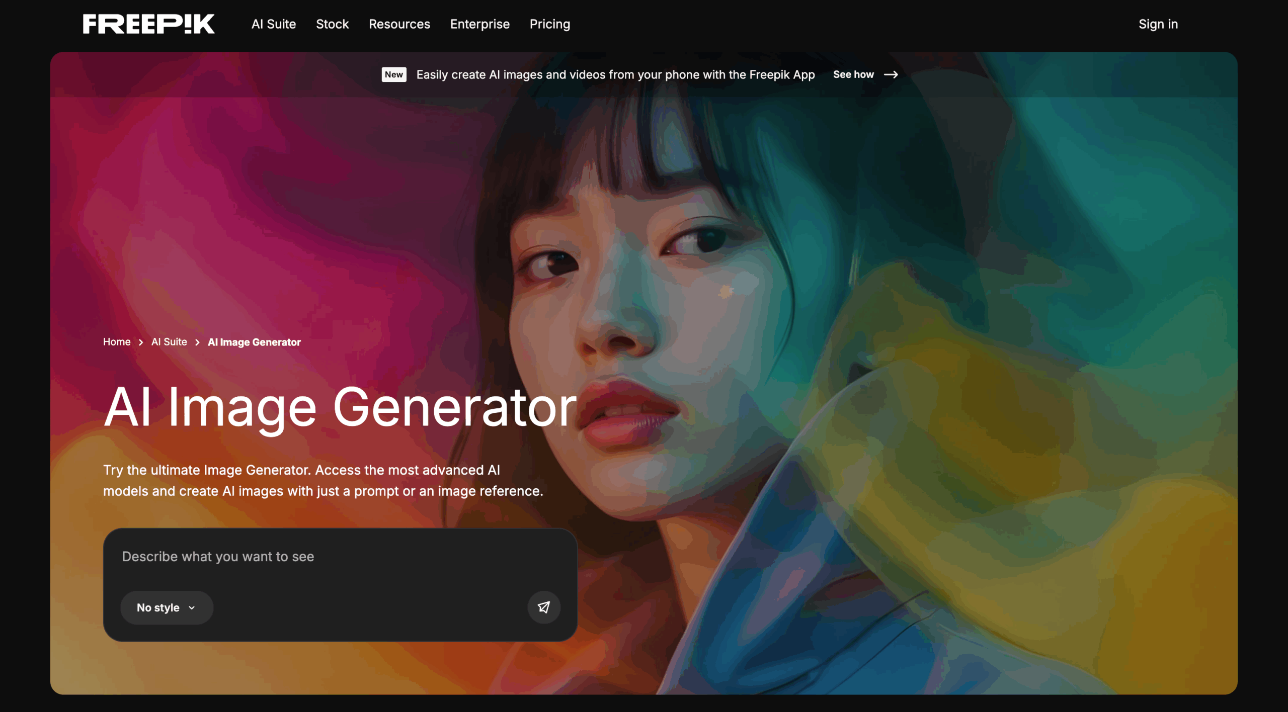 Freepik AI Image Generator