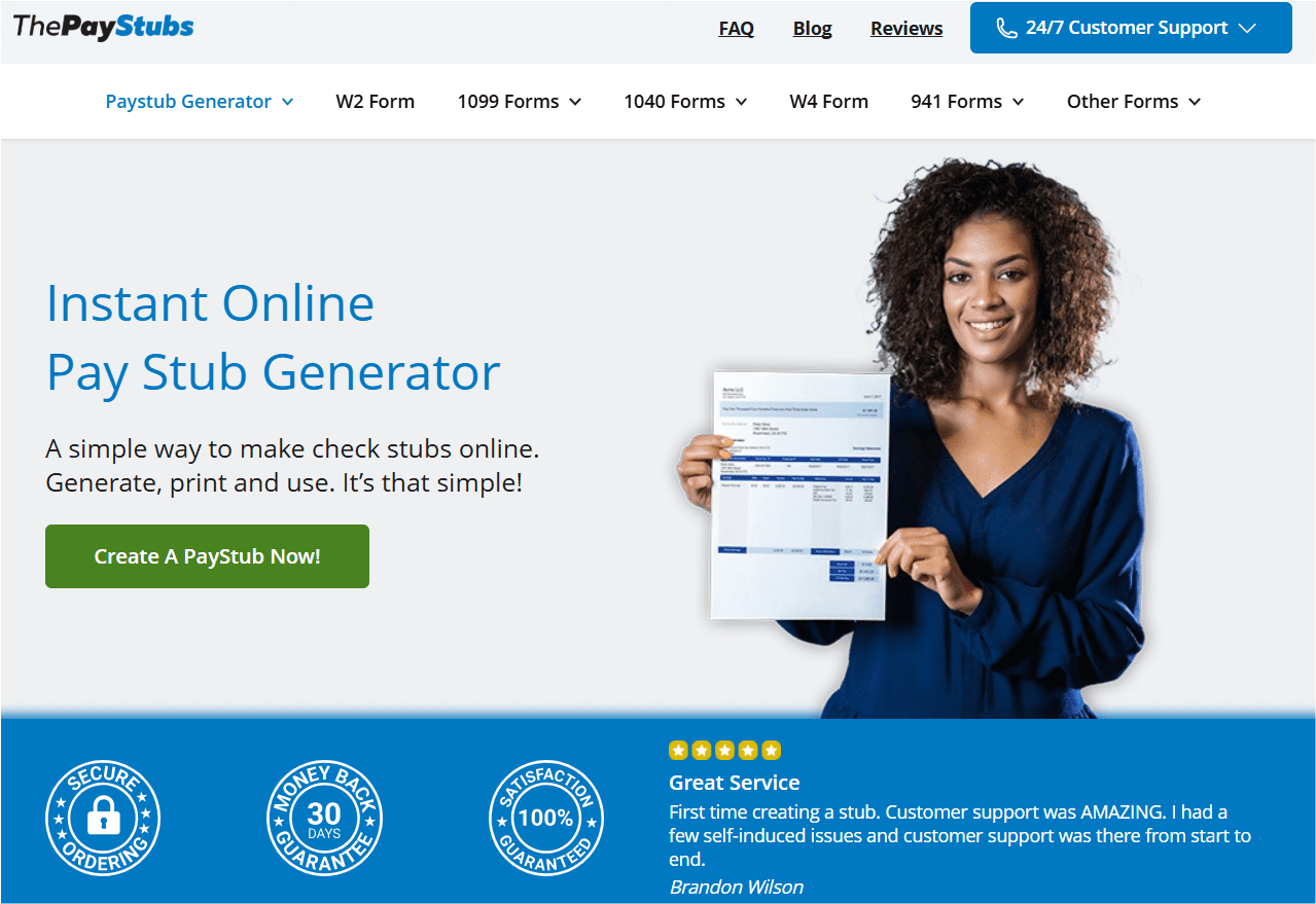 ThePaystubs Dashboard