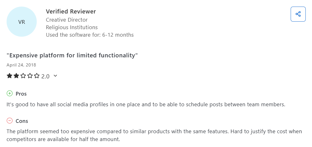 a review of later on capterra