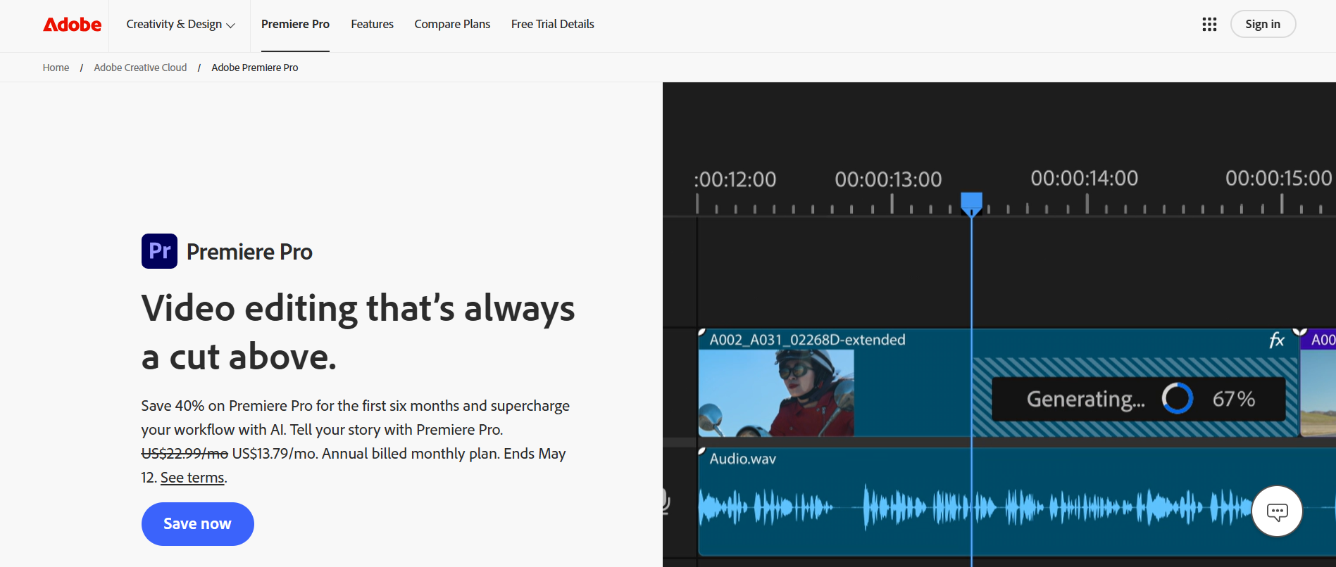 Adobe's Homepage