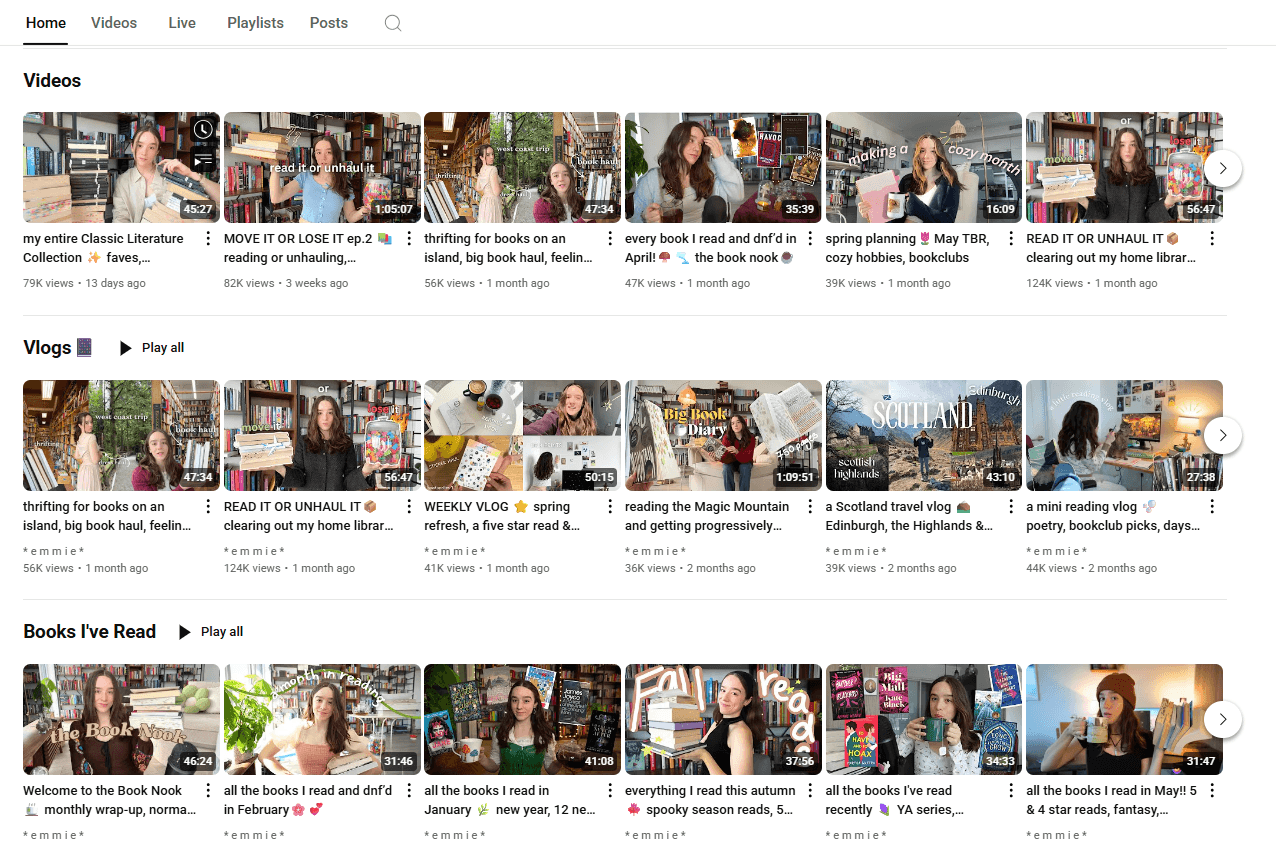 30 YouTube Hacks to Boost Your Channel in 2026 8 Example of a Homepage of a YouTube Channel