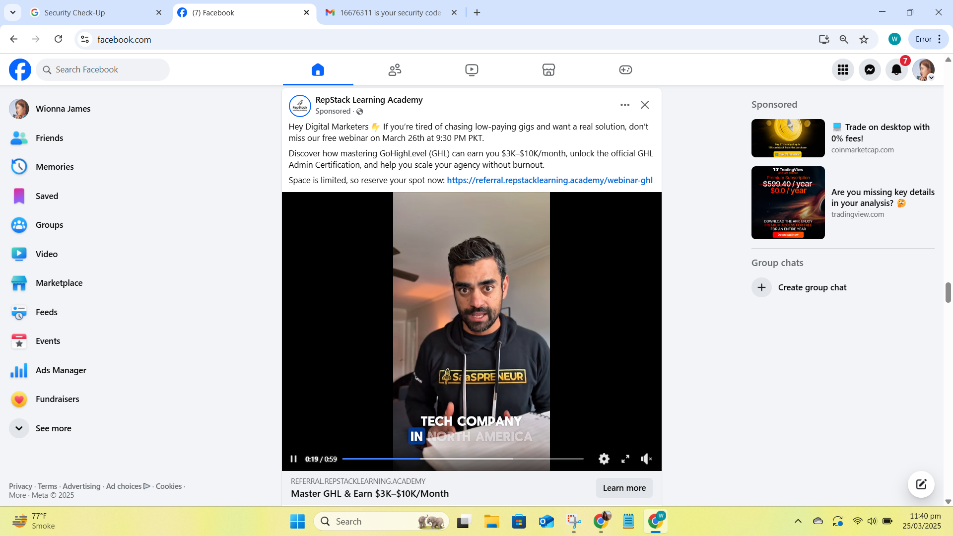 A Facebook Video