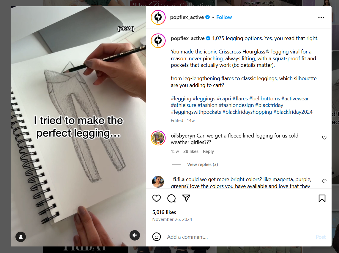 Example of Instagram Video Marketing