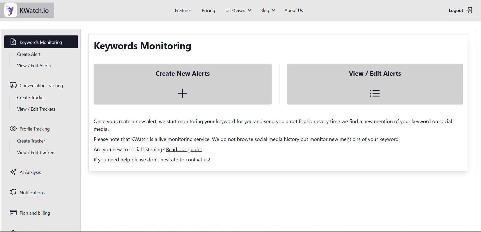 Kwatch’s Dashboard