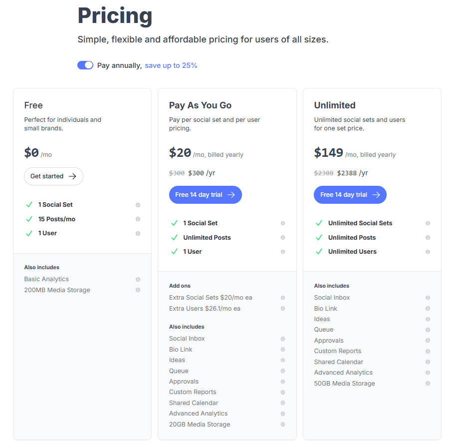 Pallyy's Pricing Plans