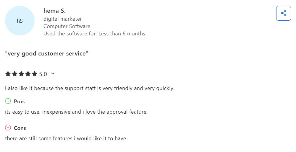 A Review for Social Champ on Capterra