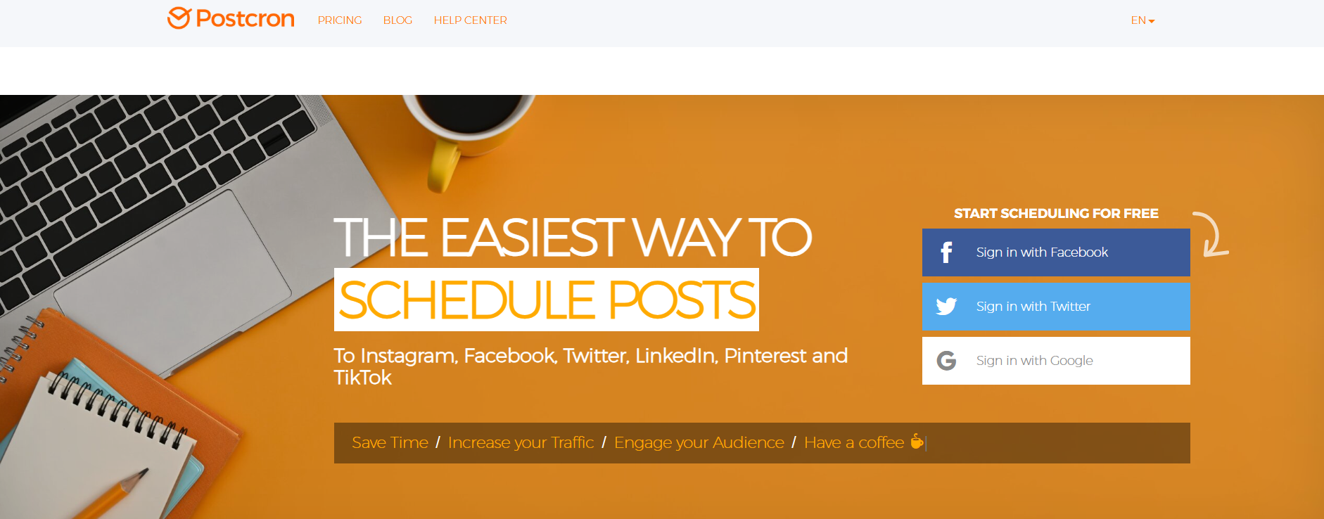 Postcron's Homepage