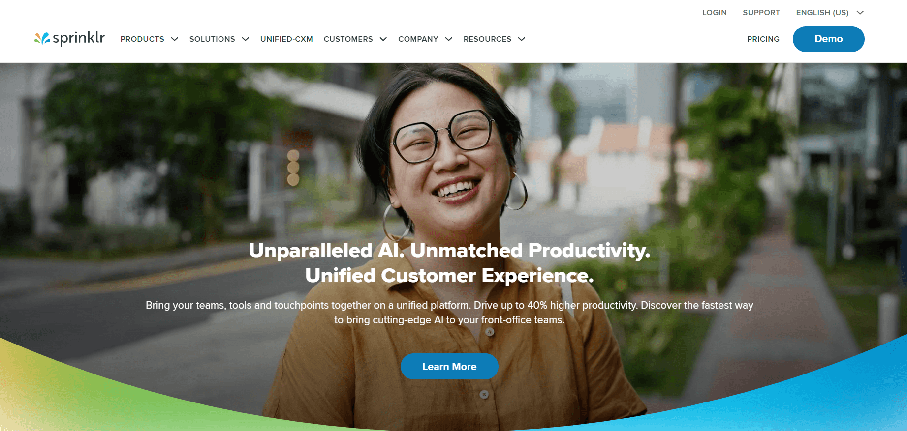 Sprinklr Pricing: Is It a Smart Investment for You? 1 Sprinklr's Landing Page