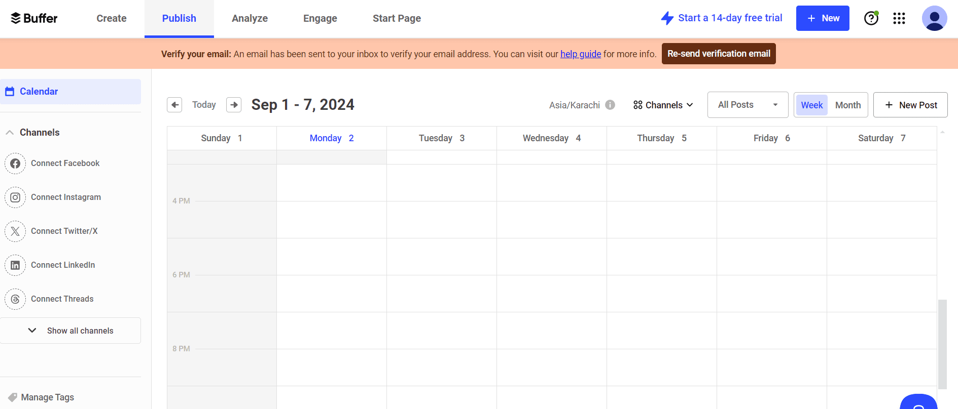 Best Social Media Management Tools for Real Estate Agencies in 2025 9 Buffer's Dashboard