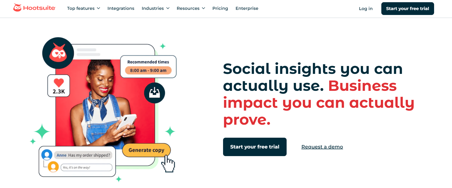 Best Social Media Management Tools for Real Estate Agencies in 2025 10 Hootsuite's Landing Page