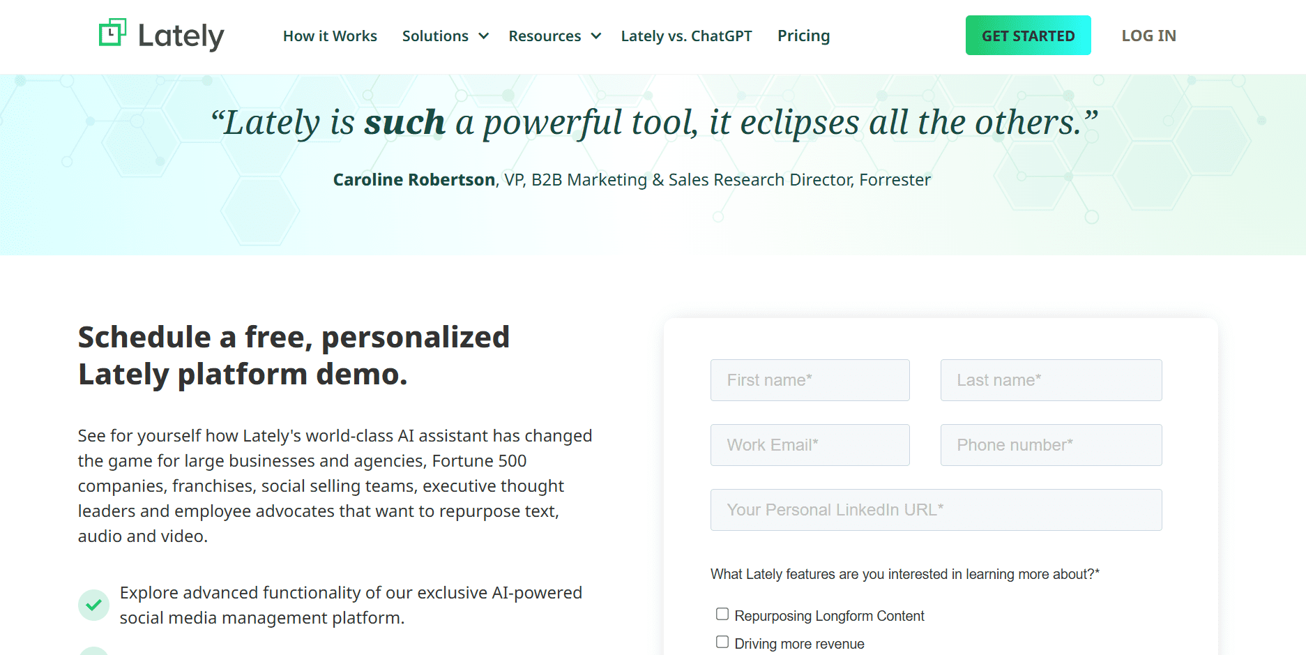 Everything You Need to Know About Lately Pricing 7 Lately’s Book a Demo Page