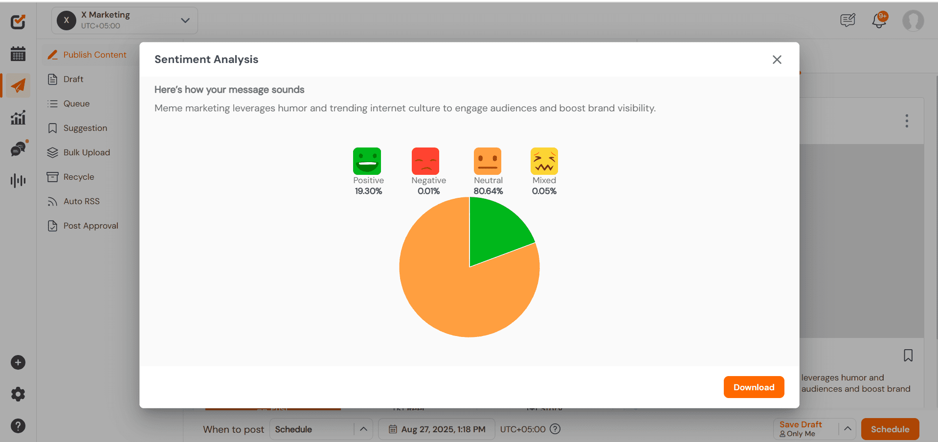 Social Champ’s Sentiment Analysis 