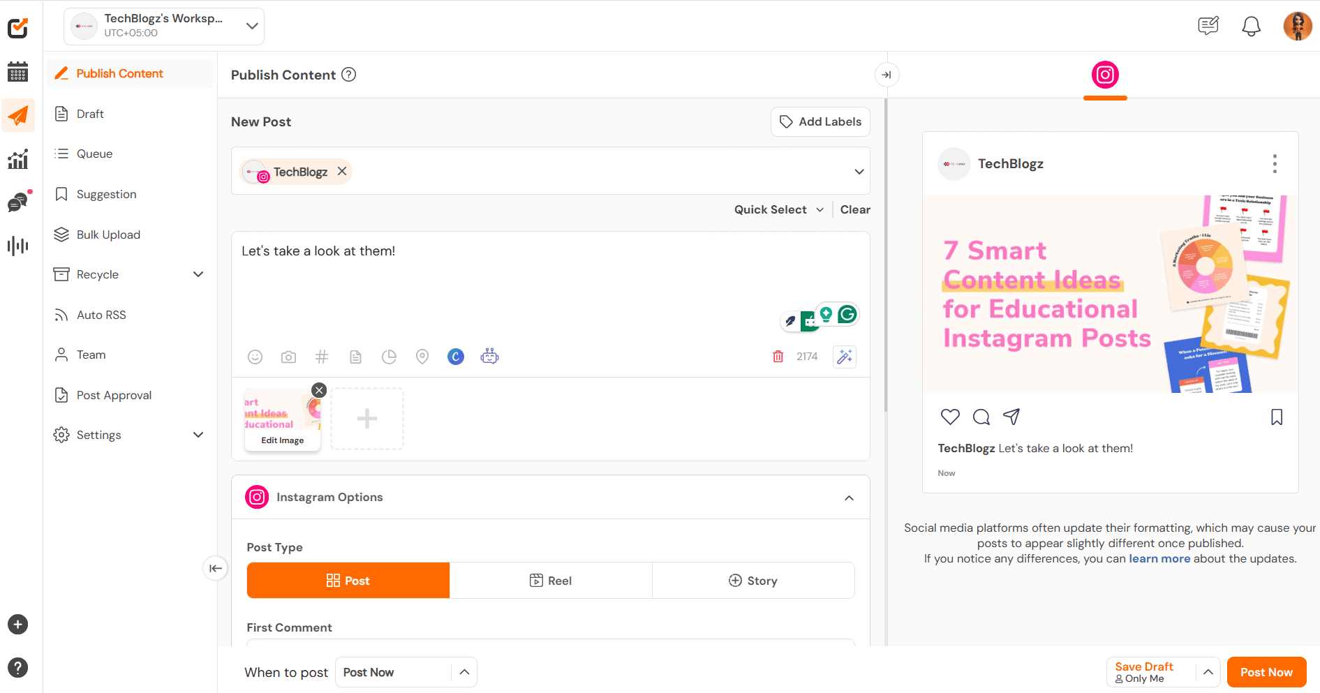 Social Champ’s Dashboard