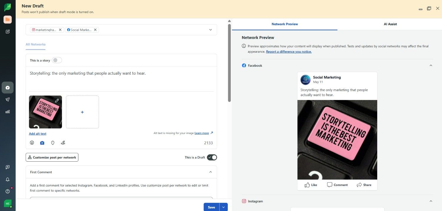 Sprout Social's Dashboard