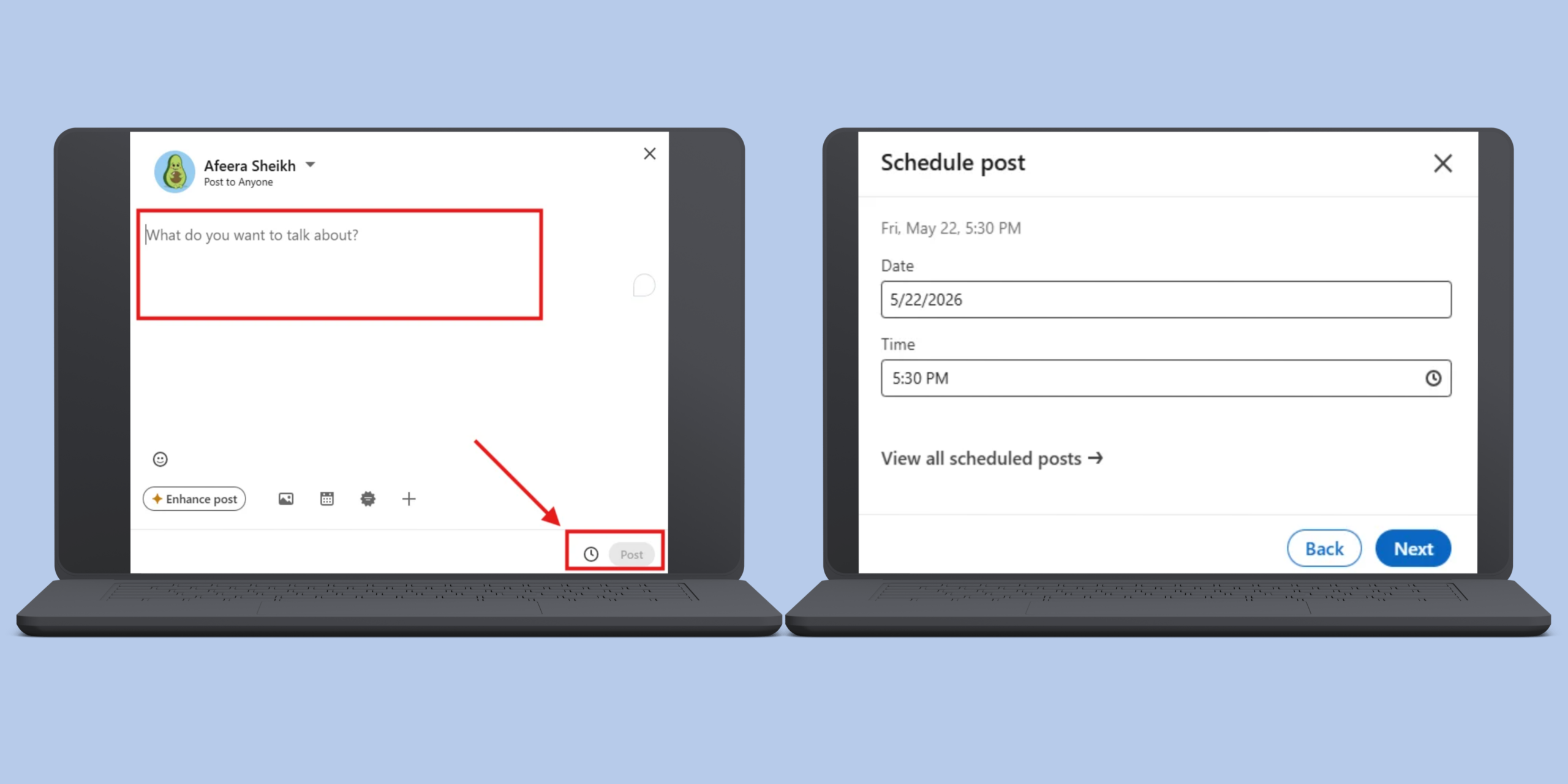How to Schedule LinkedIn Posts in 2026? 4 Schedule LinkedIn Post on Desktop