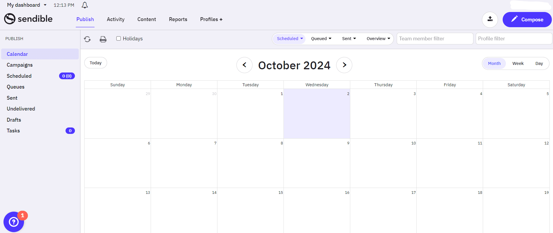 Top 12 Community Management Tools for Social Media in 2025 (Tried & Tested) 21 Sendible's Dashboard