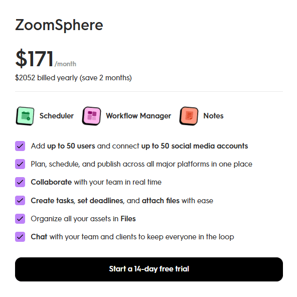 ZoomSphere Plan