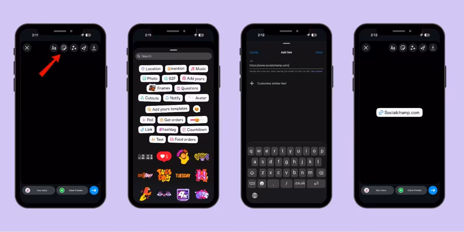 How to Add Instagram Link to Story