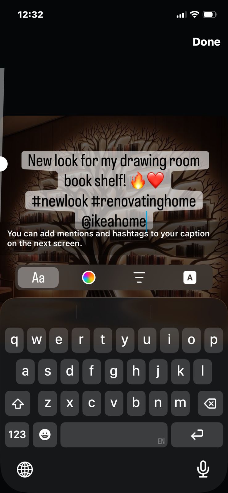 Add Caption, Tags, and Hashtags to Edit Photo for Post