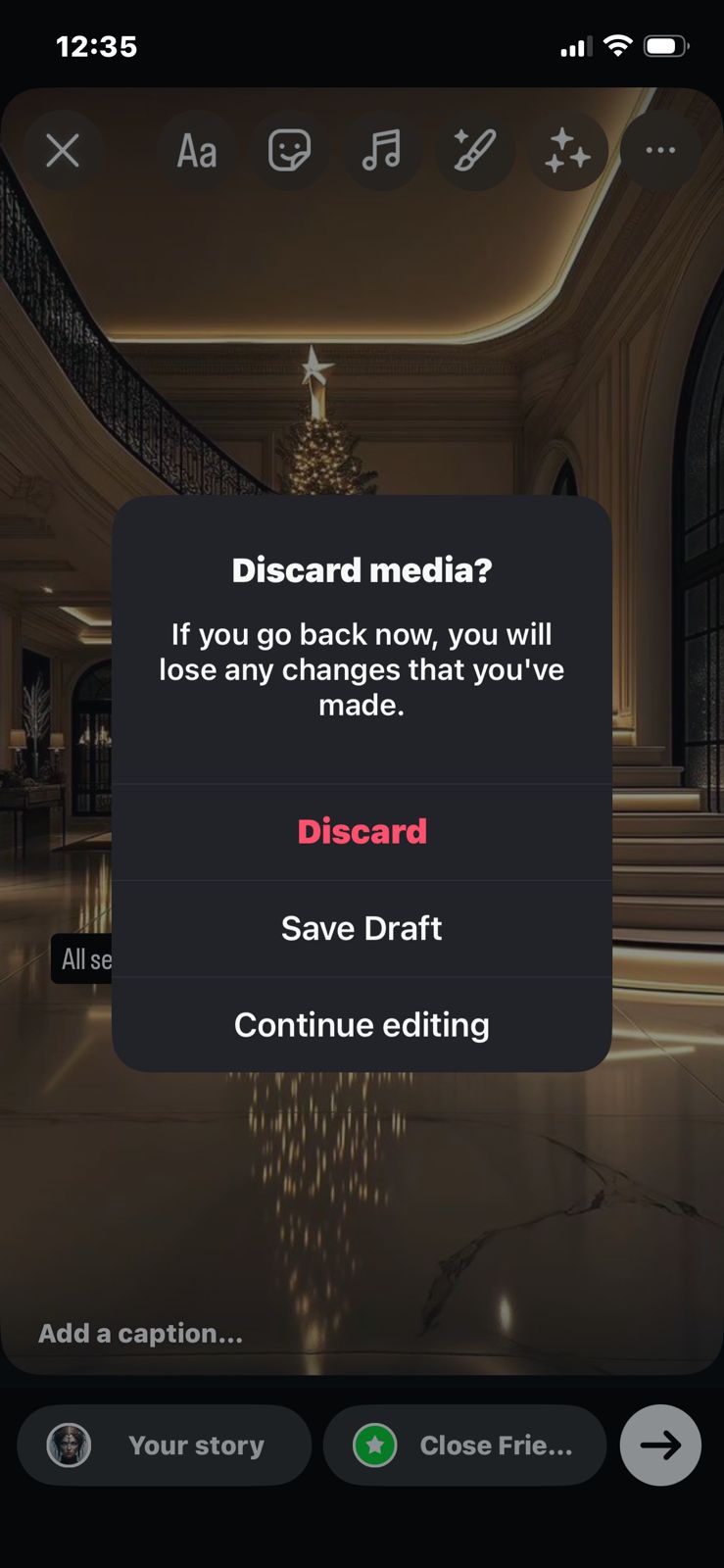 Click on Save Draft to Publish the Story Later