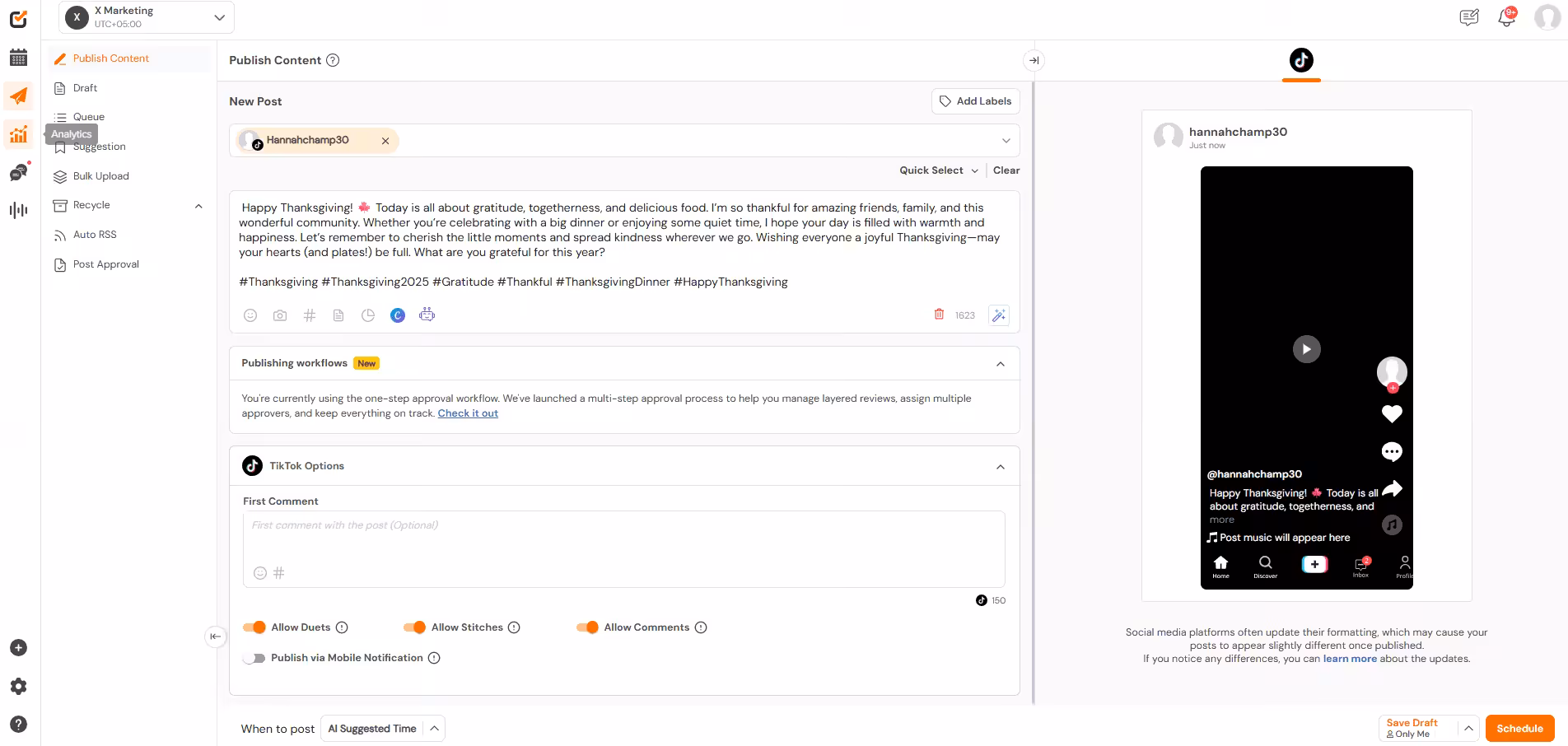 Social Champ's Dashboard