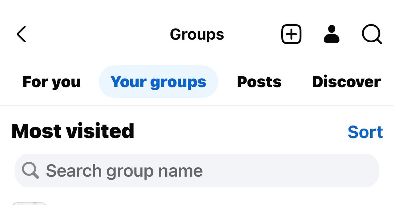 Select “Your Groups” to View All Groups