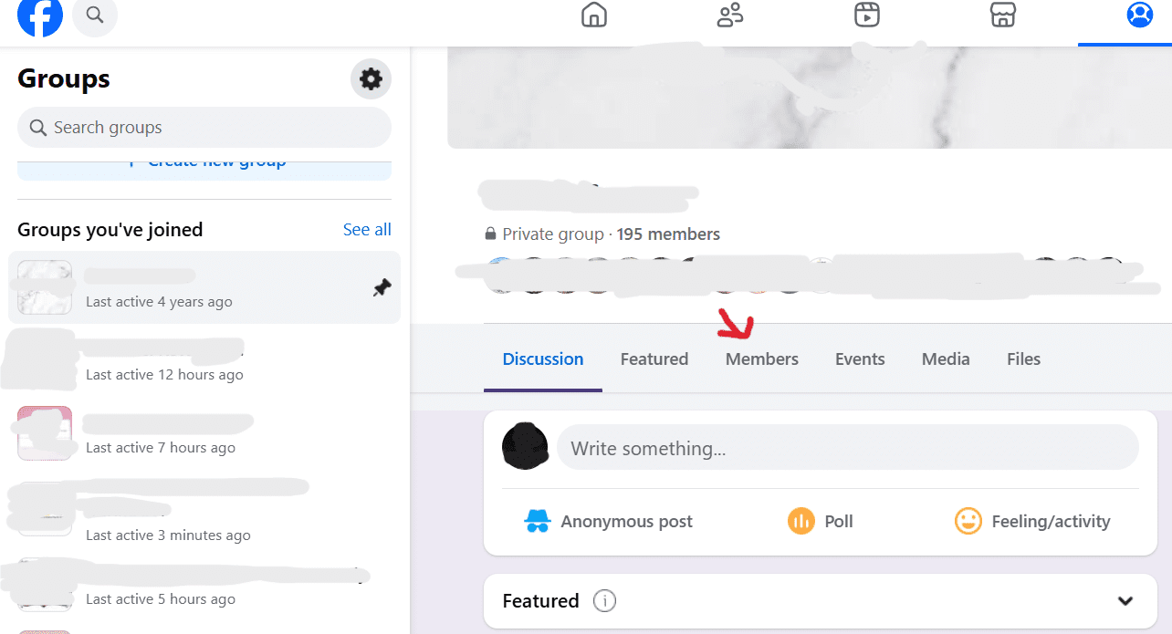 Select Members to View Them
