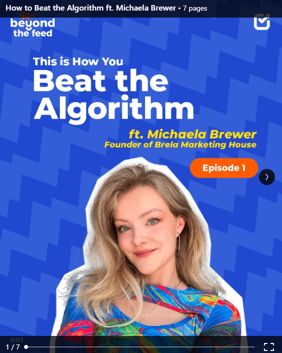 A Story-Driven Post About How to Beat the Algorithm