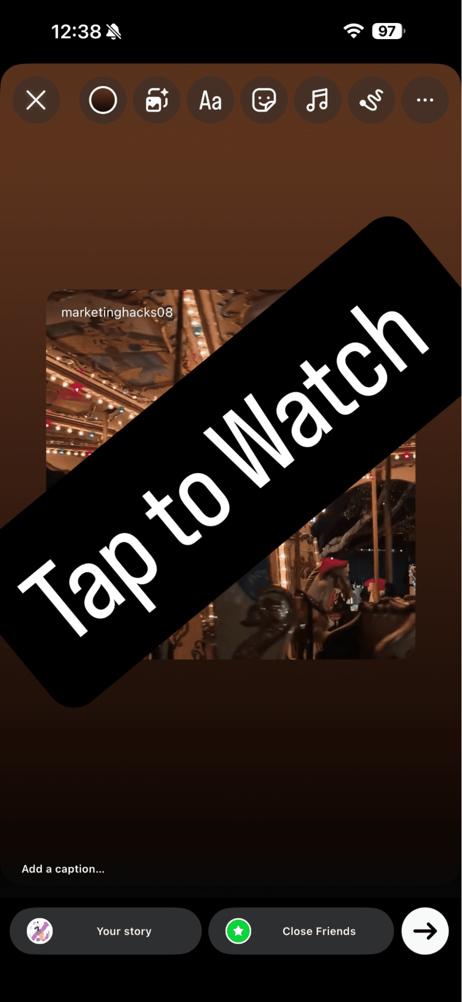 Add Your Text and Stickers