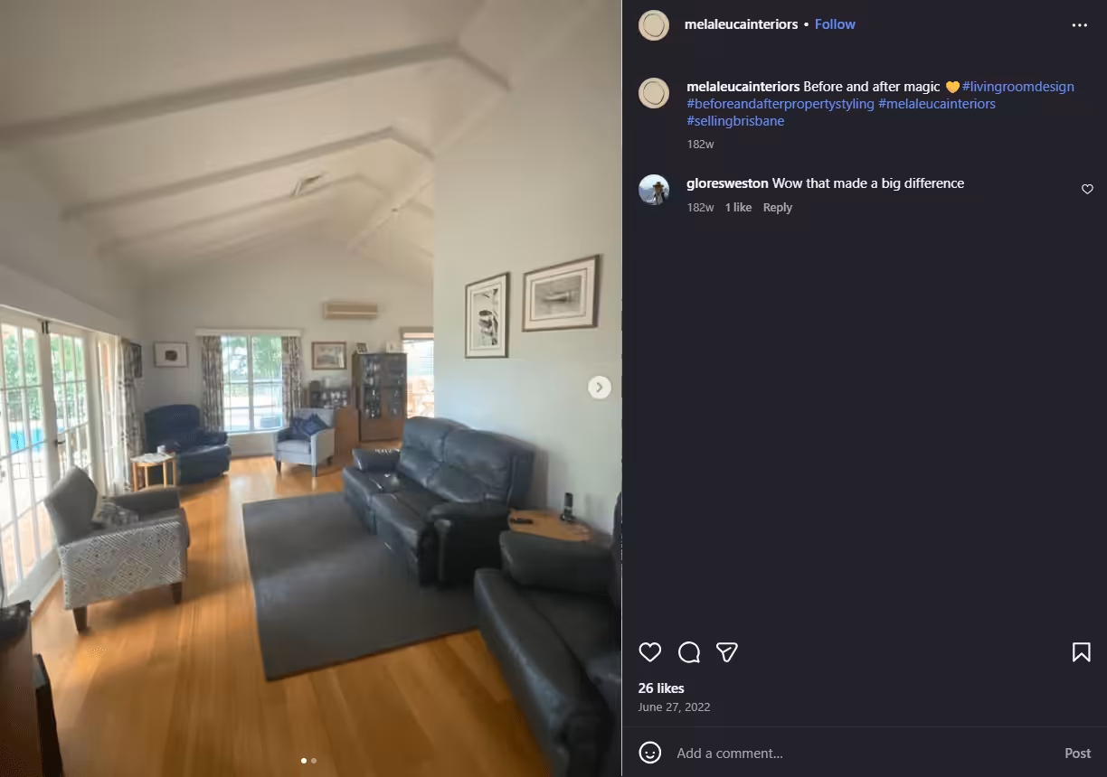 Social Media Marketing for Property Management: A Guide for Mixed-Use Property Managers 18 Instagram Carousel Showing Before-And-After Apartment Renovation