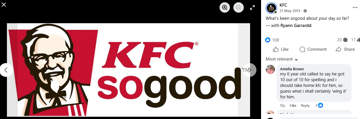 KFC's Changed Slogan 