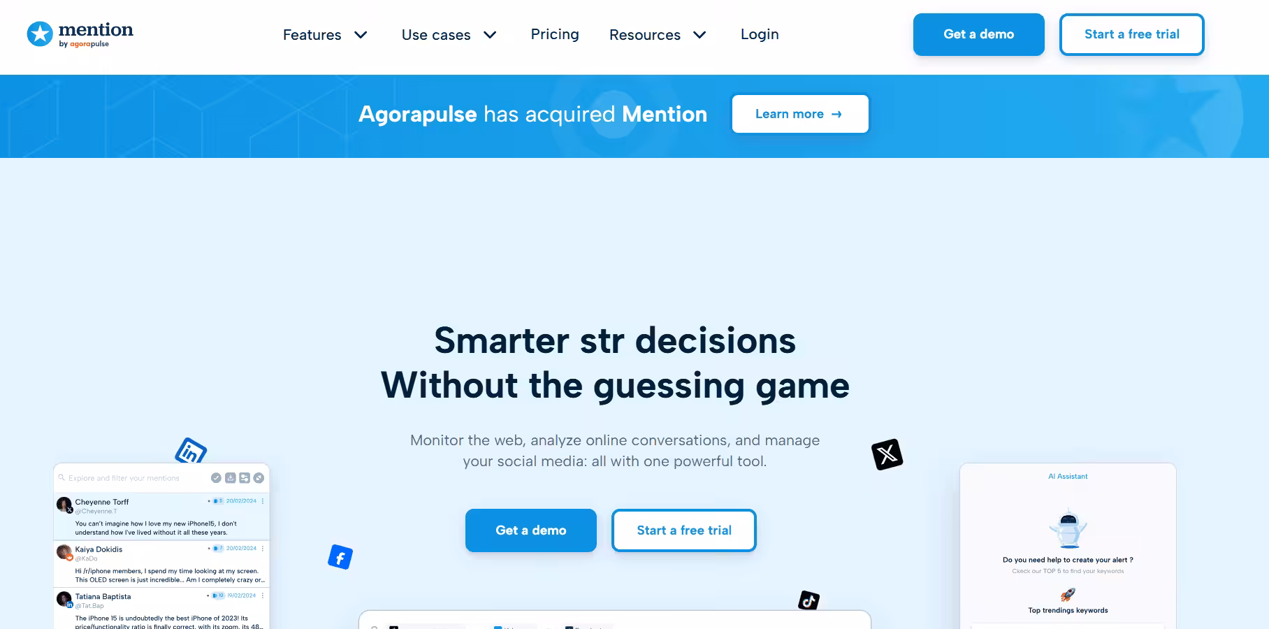 15 Best Social Media Engagement Tools in 2026 17 Mention’s Landing Page