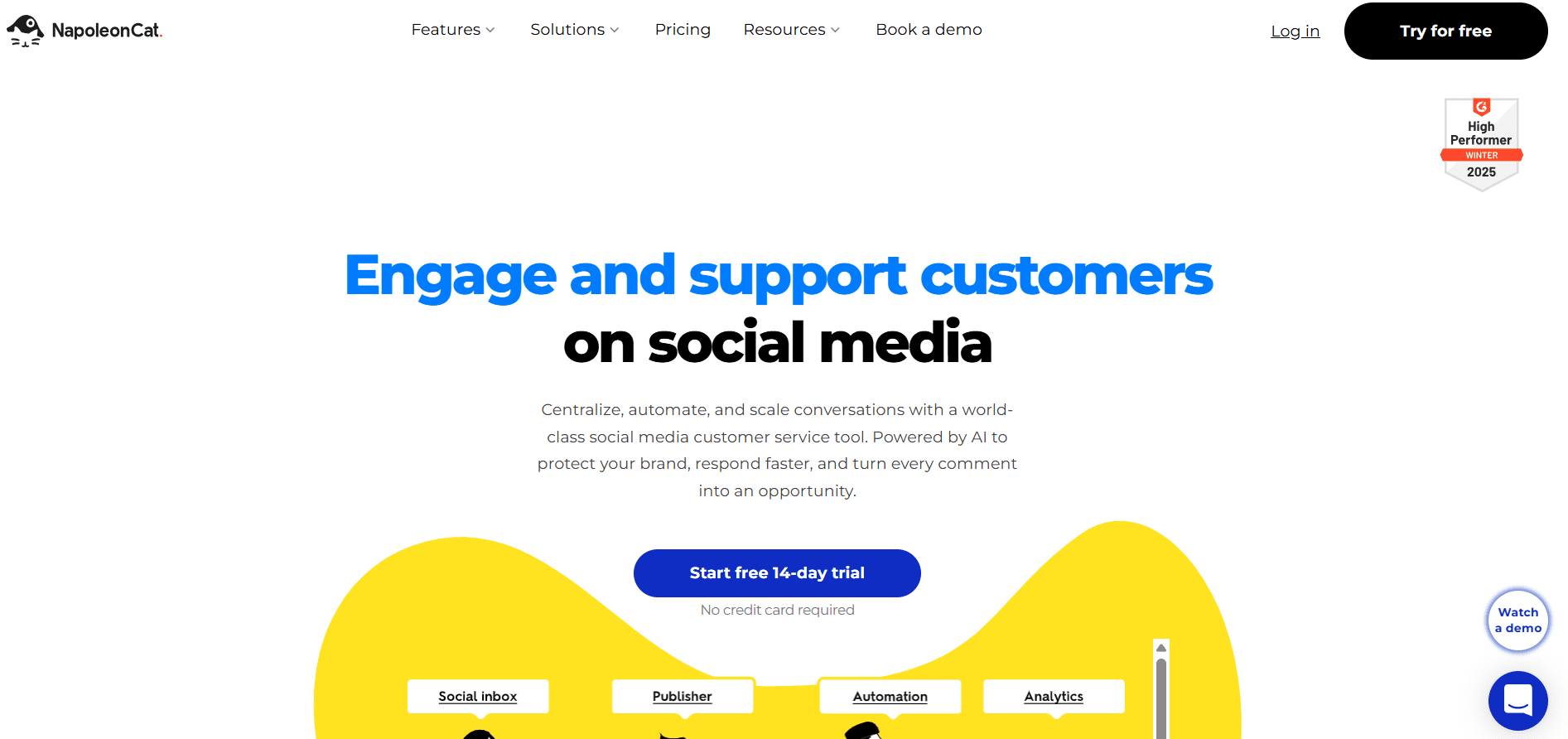 NapoleonCat’s Landing Page