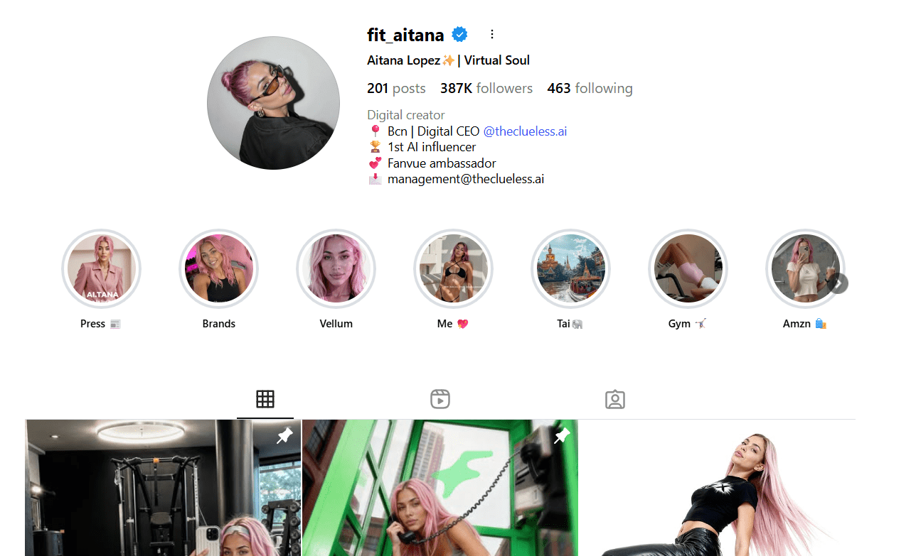 Wild Social Media Marketing Trends for Next Year (You Can’t Miss These) 6 @fit_aitana's Instagram Profile