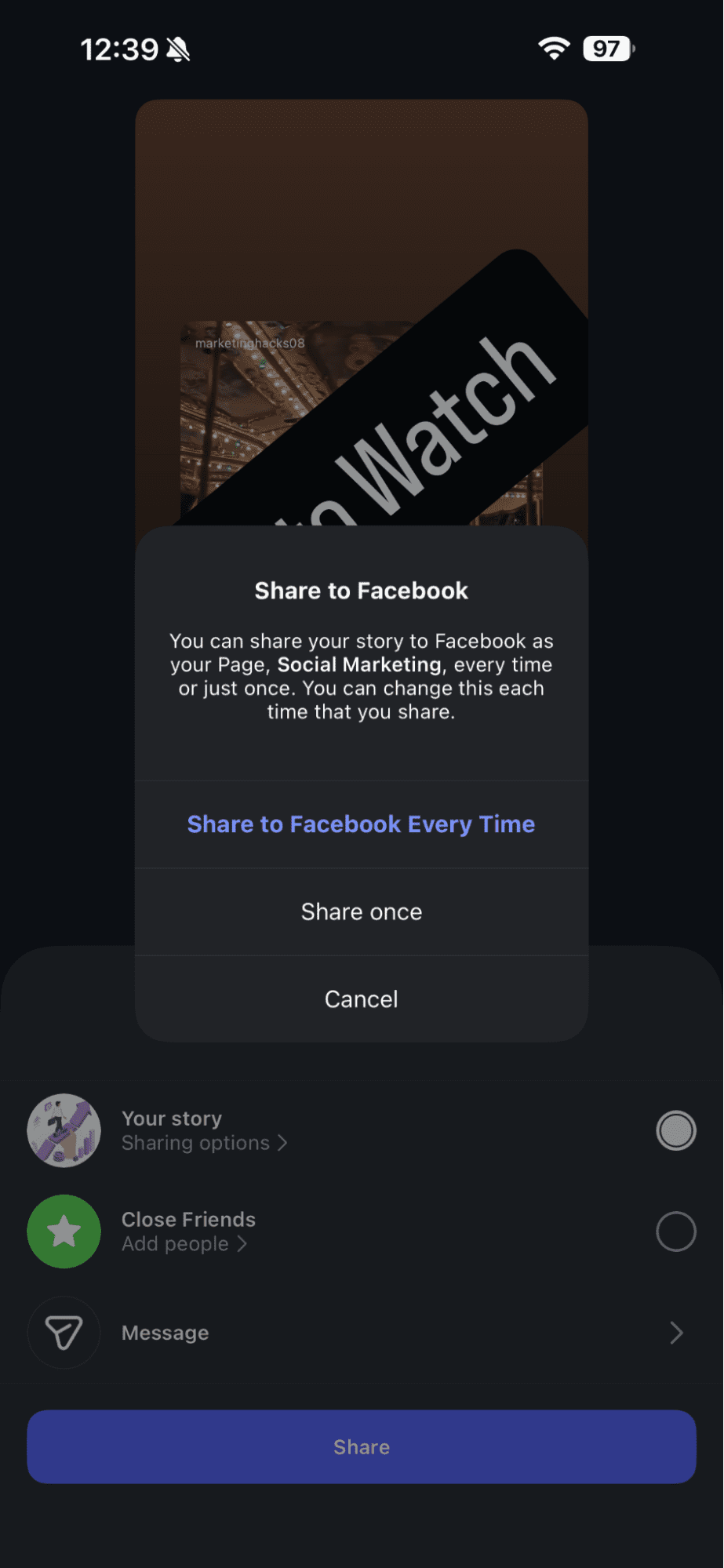 Select Your Preferred Option