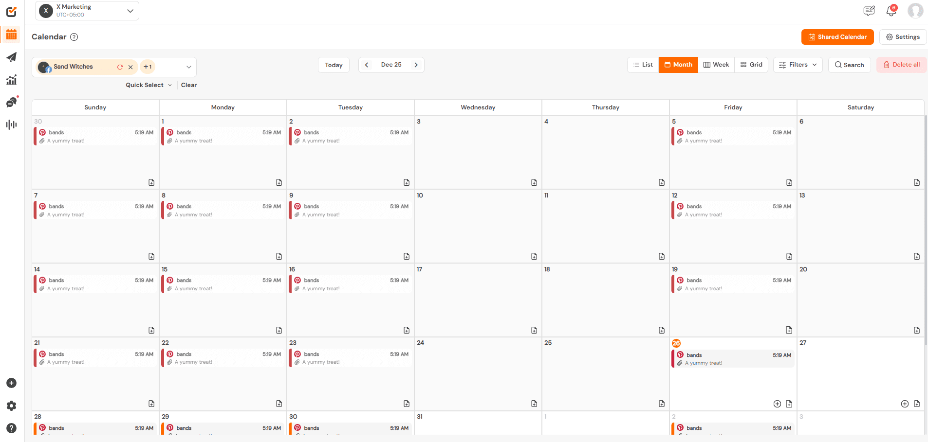 Social Media Marketing for Property Management: A Guide for Mixed-Use Property Managers 12 Social Champ’s Content Calendar