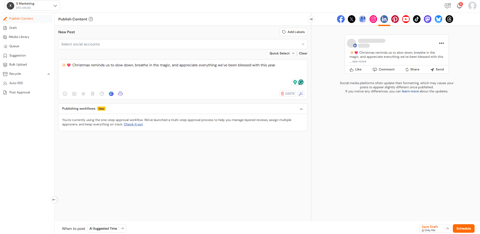 Social Champ's Dashboard