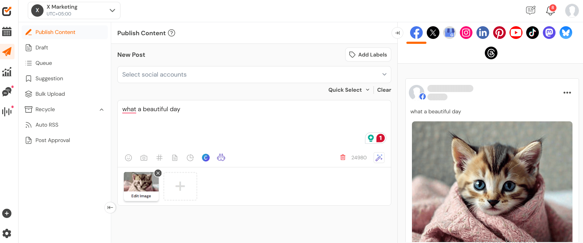 Social Champ's Dashboard