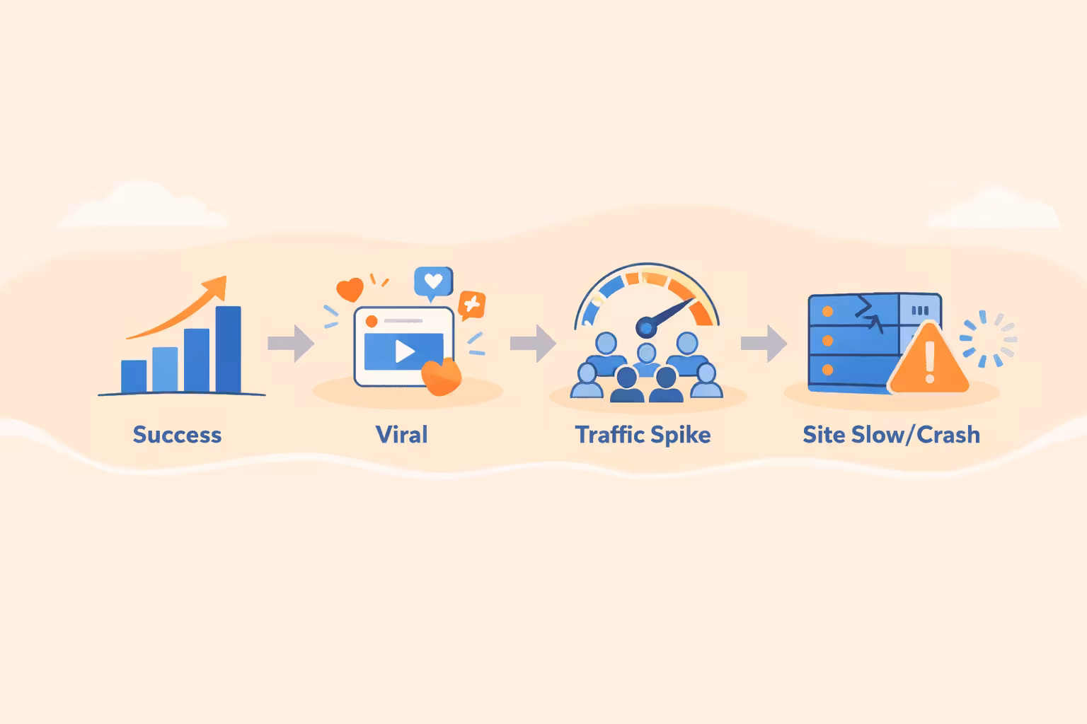 The Impact of Managed Hosting on Social Media Funnels: Speed, Stability, and Conversions 7 stability during traffic spikes