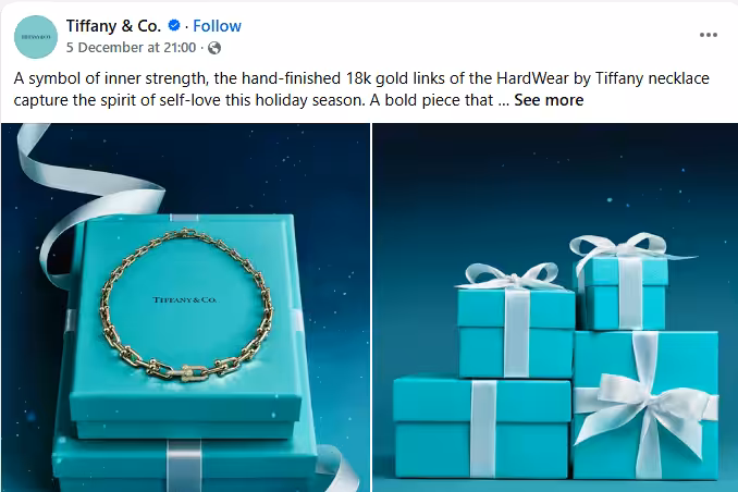Tiffany & Co’s Branding on Facebook